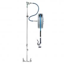 T&S Brass B-1433-CR - Hose Reel Assembly, Closed 30' Hose Reel, Exposed Piping and Accessories w/ CERAMAS
