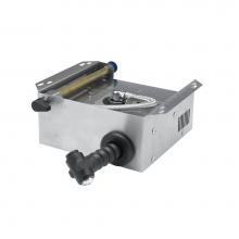 T&S Brass B-7161-C - 6' Combi-Oven Hose Reel, Stainless Steel Shroud, Push-Button Spray Valve