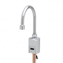 T&S Brass EC-3130-ST-VF05 - ChekPoint Above-Deck Electronic Faucet, Single Hole/Temp, Gooseneck, 0.5 GPM / 1.9 LPM VR Spray De
