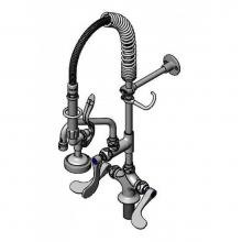 T&S Brass MPZ-2DWN-06 - Mini-Pre-Rinse unit w/ B-0107, 6'' Swivel Nozzle, 4'' Handles & Eternas