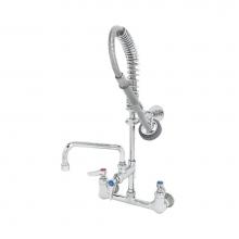 T&S Brass MPZ-8WLN-06 - Mini-PRU: 8'' Wall Mount, B-0107, 6'' Swing Nozzle, Lever Handles, Wall Bracke