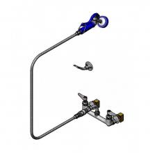 T&S Brass PG-8WSAV-VH - Pet Grooming Faucet, 8'' Wall Mount, Aluminum Spray Valve, Vinyl Hose, Vacuum Breaker