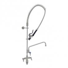 T&S Brass S-0113-A12-BJ - Stainless Steel EasyInstall Pre-Rinse, Single Hole Base, 12'' Add-On Faucet, S-0107-J, W