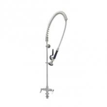 T&S Brass S-0113-BY - EverSteel PRU w/ Single Hole Mixing Faucet, Quarter-Turn SS Eterna w/ Spring Checks, SS Lever Hand