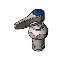 T&S Brass S002711-30NS - Stainless Steel Quarter-Turn Eterna Cartridge w/Spring Check, Handle, Blue Index & Screw, LTC