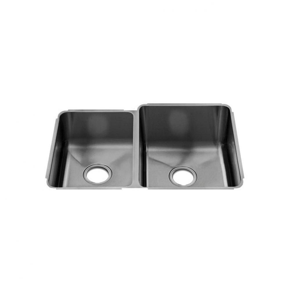 Classic Sink Undermount, Double L12X16X8 R15X18X10