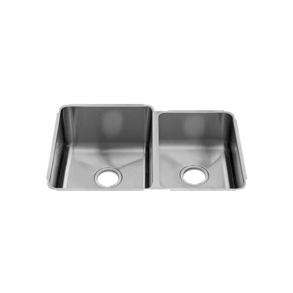 Classic Sink Undermount, Double L15X18X10 R12X16X8