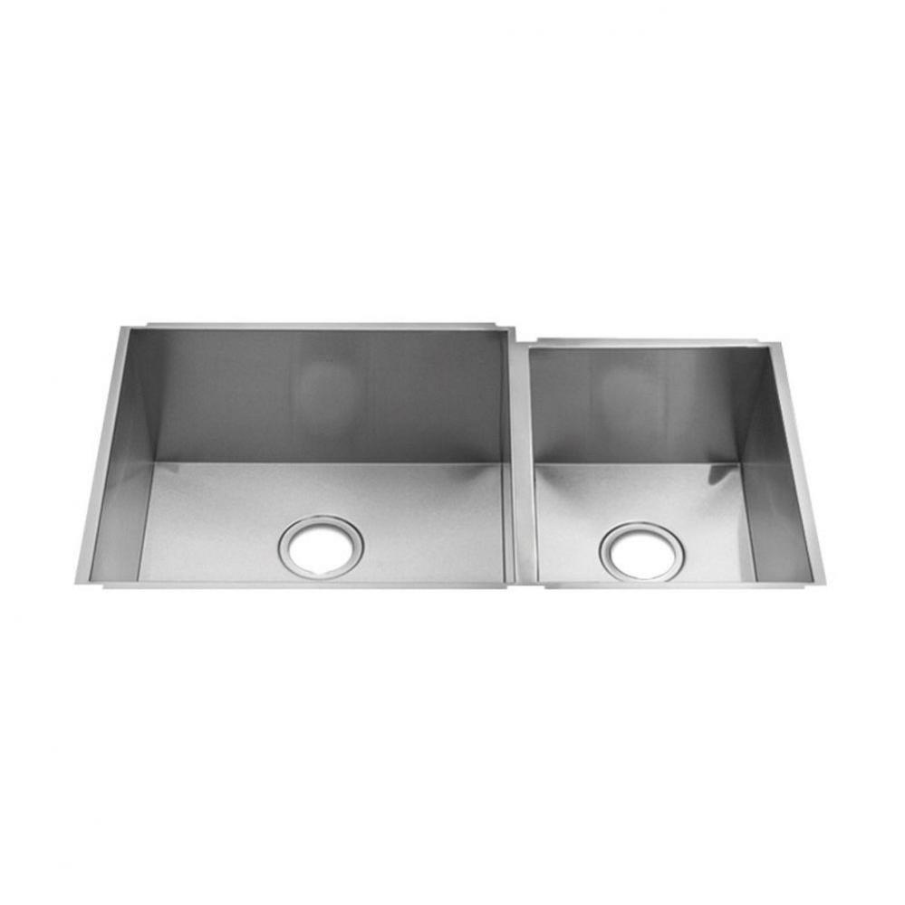 Urbanedge Sink Undermount, Double L21X18X10 R12X16X8