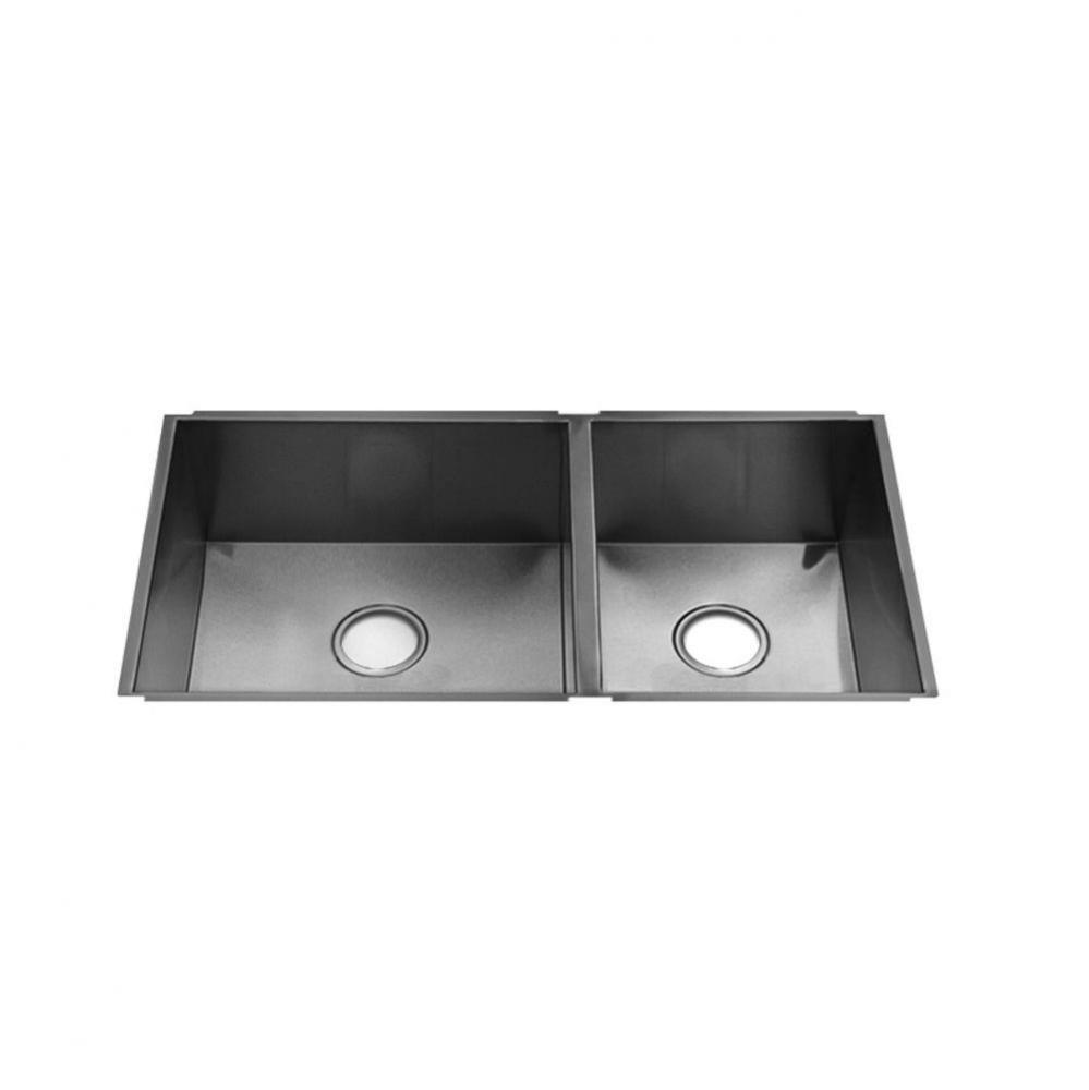 Urbanedge Sink Undermount, Double L18X16X8 R12X16X8