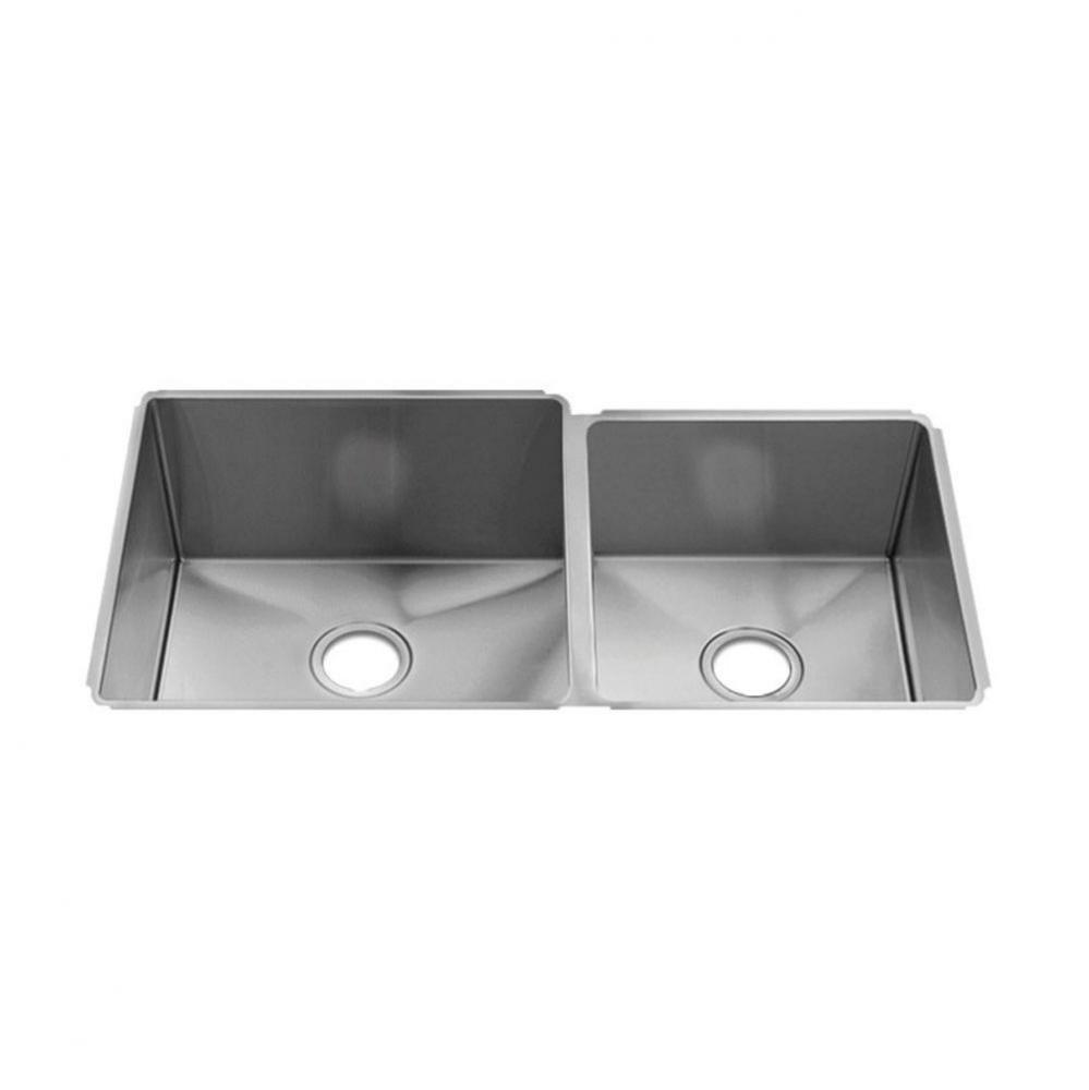 J7 Sink Undermount, Double L18X18X10 R15X16X8