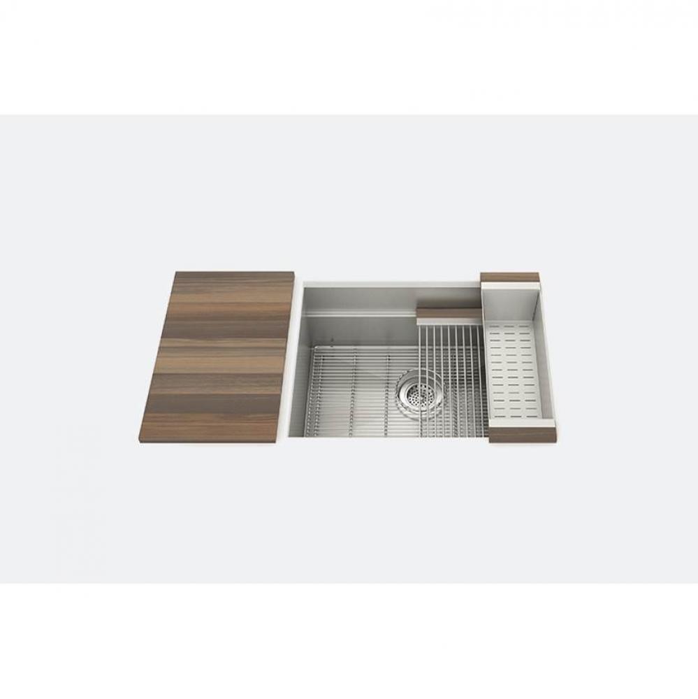 SmartStation Undermount Stainless Steel Kitchen Sink