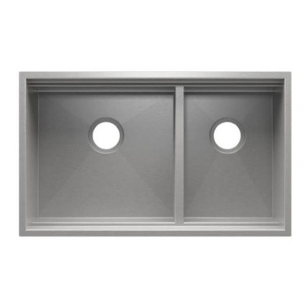 Smartstation Sink Undermount, No Acc., Double L18X18X10 R12X18X10