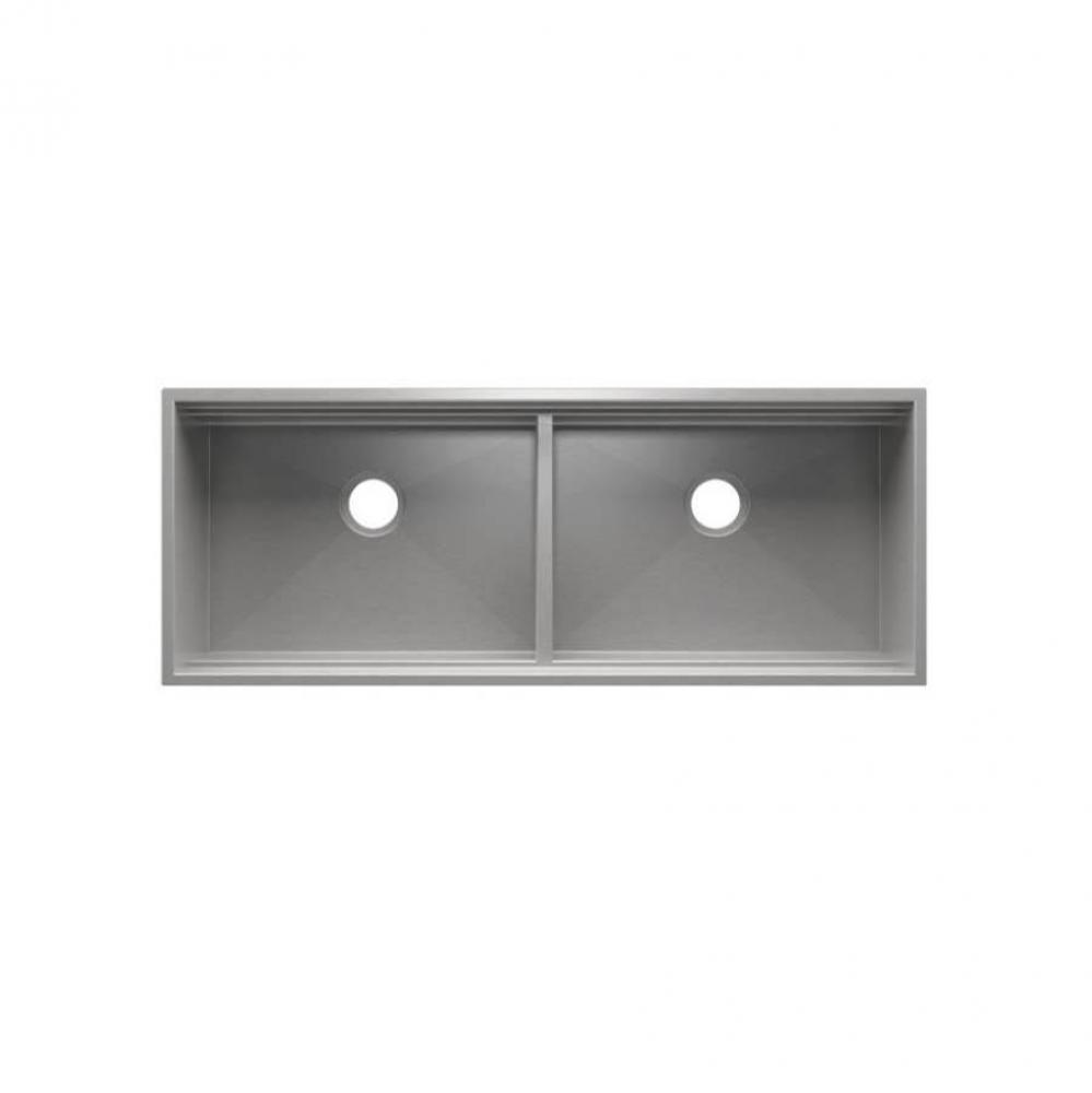 Smartstation Sink Undermount, No Acc., Double L24X18X10 R24X18X10