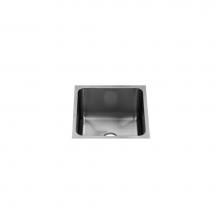 Home Refinements by Julien 003225 - Classic Bar Sink Undermount, Single 15X15X7