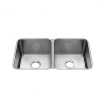 Home Refinements by Julien 003232 - Classic Sink Undermount, Double L15X18X10 R15X18X10