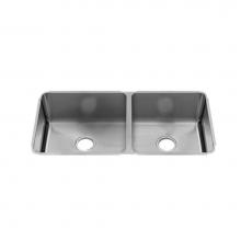 Home Refinements by Julien 003253 - Classic Sink Undermount, Double L18X16X10 R15X16X8