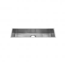 Home Refinements by Julien 003619 - Urbanedge Bar Sink Undermount, Single 30X7X6