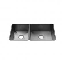 Home Refinements by Julien 003678 - Urbanedge Sink Undermount, Double L12X16X8 R18X16X8