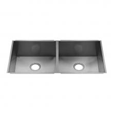 Home Refinements by Julien 003682 - Urbanedge Sink Undermount, Double L18X16X8 R18X16X8