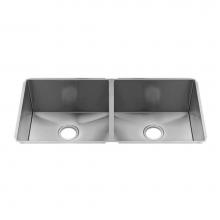 Home Refinements by Julien 003958 - J7 Sink Undermount, Double L18X18X10 R18X18X10