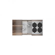 Home Refinements by Julien 005468 - Smartstation Kit, Undermount Sink, Walnut Acc., Single 36X18X10