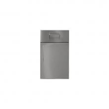 Home Refinements by Julien HROK-ST-806034 - PURE Built-in Storage Door & Top Drawer 18'' Hinge Right