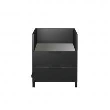 Home Refinements by Julien HR-ESKGRC30A-NX - Essence Self-Standing Drawer Charcoal Grill Cabinet, Onyx, 30'' X 36'' X 24&ap