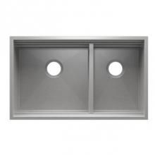 Home Refinements by Julien 005511 - Smartstation Sink Undermount, No Acc., Double L18X18X10 R12X18X10