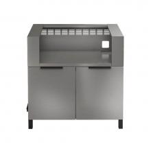 Home Refinements by Julien HR-ESKGR36HCOY-N - Essence Set Grill Base 36'' Set 2Doors with Coyote C2Sl30 Stand Nature