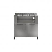 Home Refinements by Julien HR-ESKGR36HJG1-N - Essence Set Grill Base 36'' Set 2Doors with Jackson Grills Jss700Bi Stand Nature