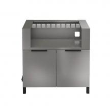 Home Refinements by Julien HR-ESKGR36HNP5-N - Essence Set Grill Base 36'' Set 2Doors with Napoleon Prestige 500 Stand Nature