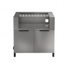 Home Refinements by Julien HR-ESKGR36HW30-N - Essence Set Grill Base 36'' Set 2Doors with Wolf Og30 Stand Nature