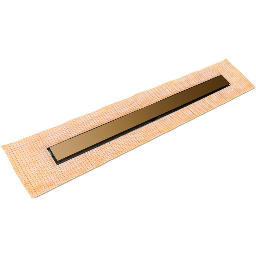 42'' FCS Series Complete Kit with 2 1/2'' Solid Grate in Satin Bronze