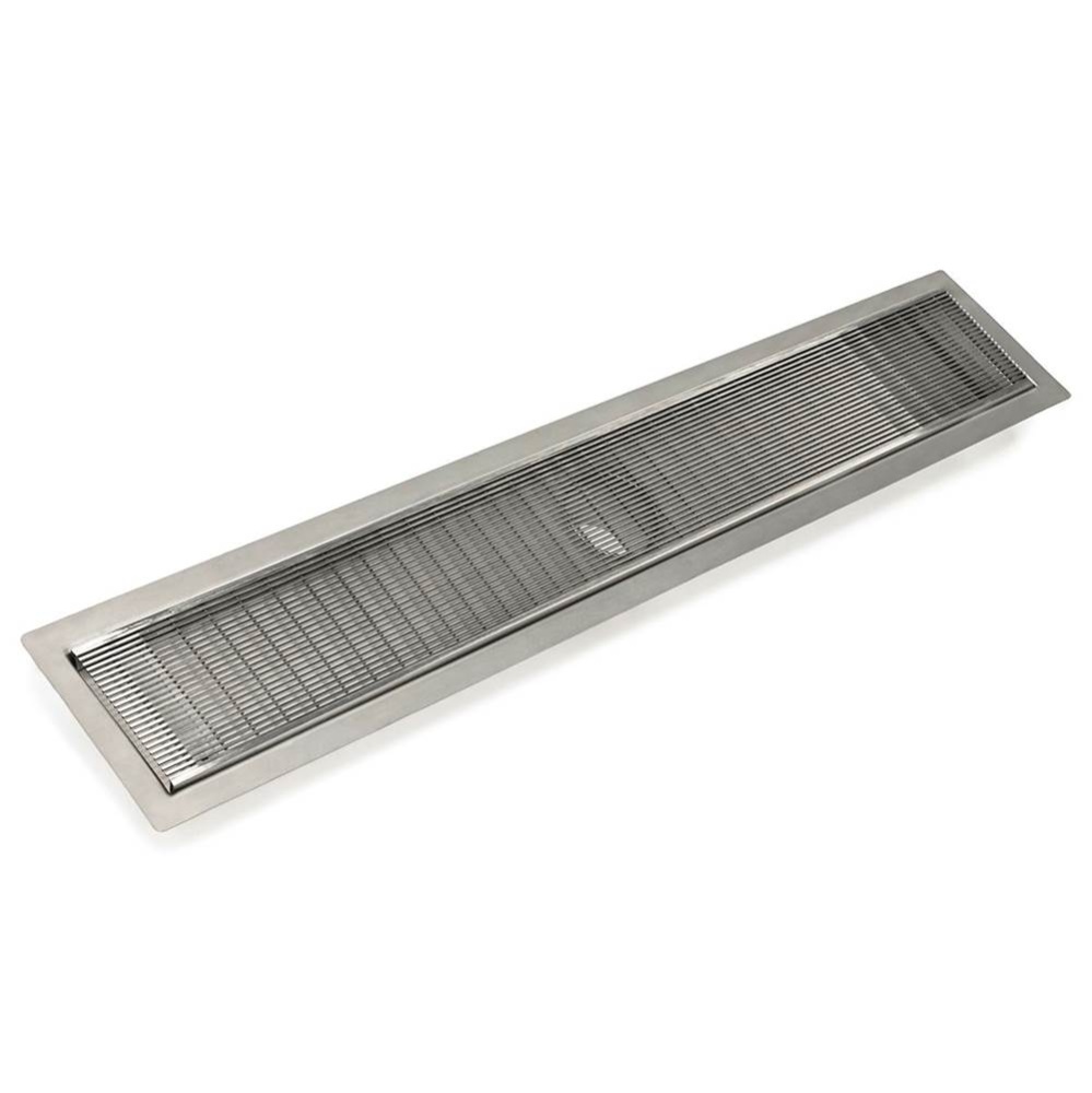 42'' FF Series Complete Kit with 4'' Wedge Wire Grate in Satin Stainless