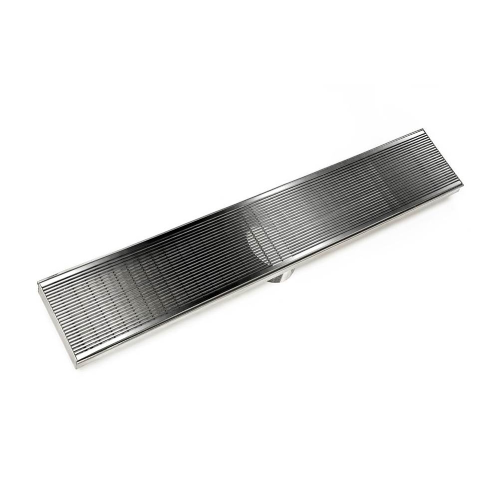 32'' FX Series High Flow Complete Kit with Wedge Wire Grate in Polished Stainless with C