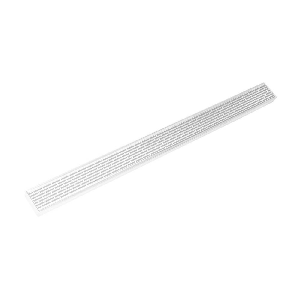 42'' FX Series Complete Kit with Perforated Offset Slot Grate in Matte White