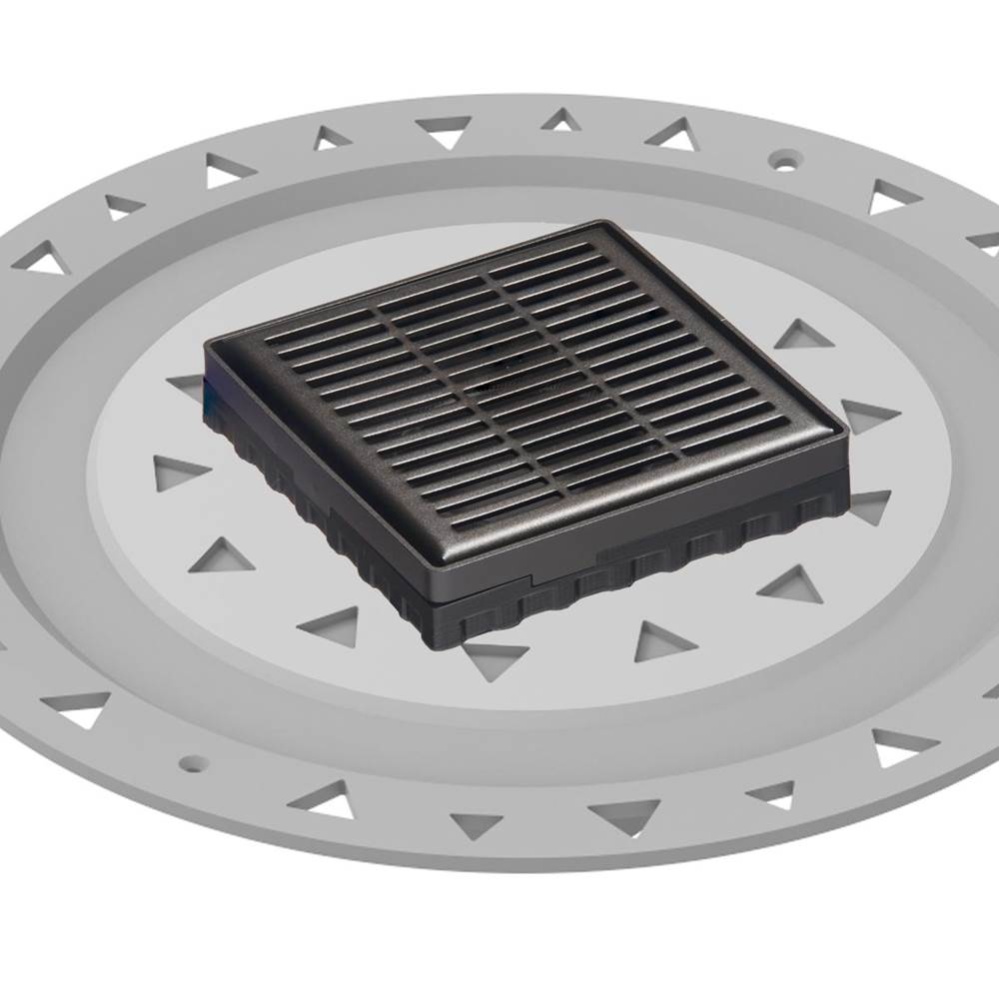 4'' x 4'' LND 4 Slotted Pattern Complete Kit in Oil Rubbed Bronze with PVC Bon