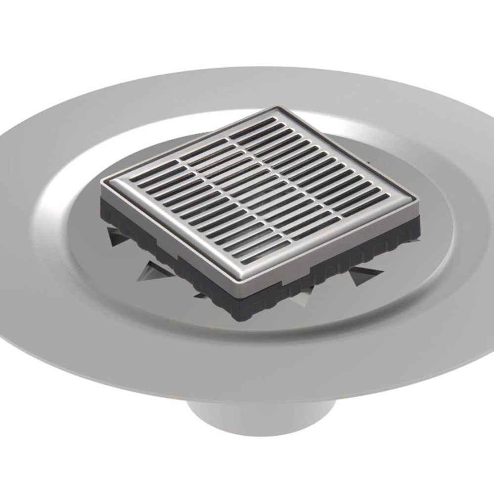 4'' x 4'' LND 4 Slotted Pattern Complete Kit in Satin Stainless with Stainless