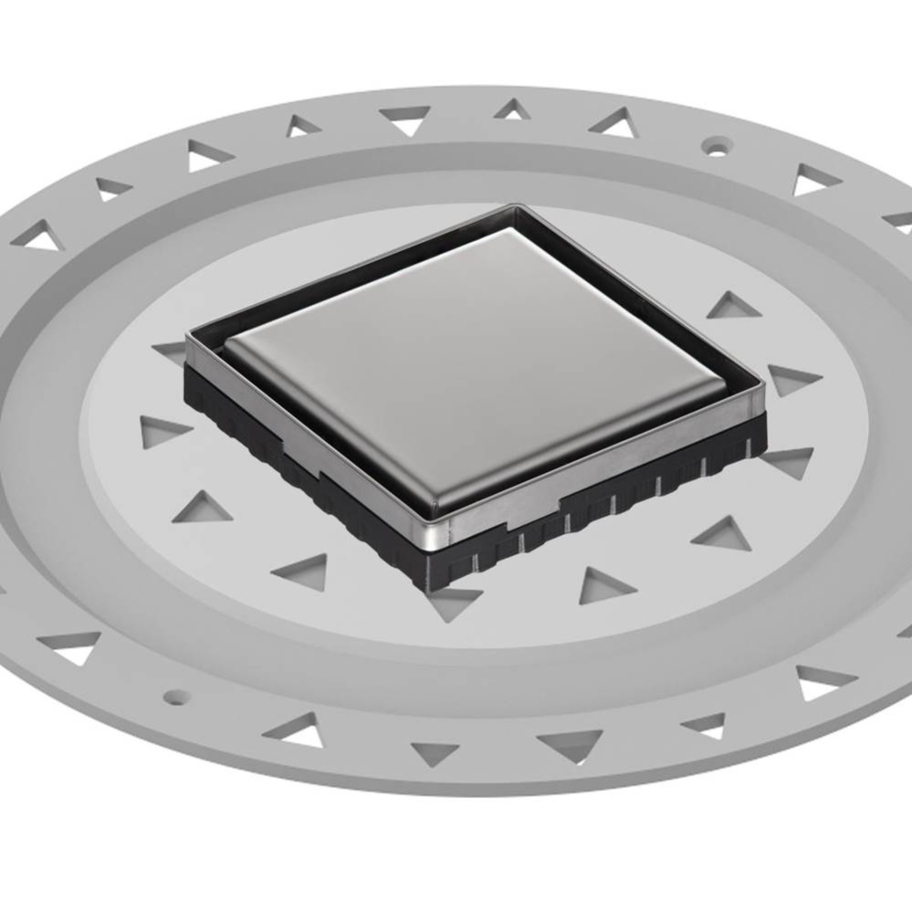 4'' x 4'' LSD 4 Solid Style Complete Kit in Polished Stainless with PVC Bonded