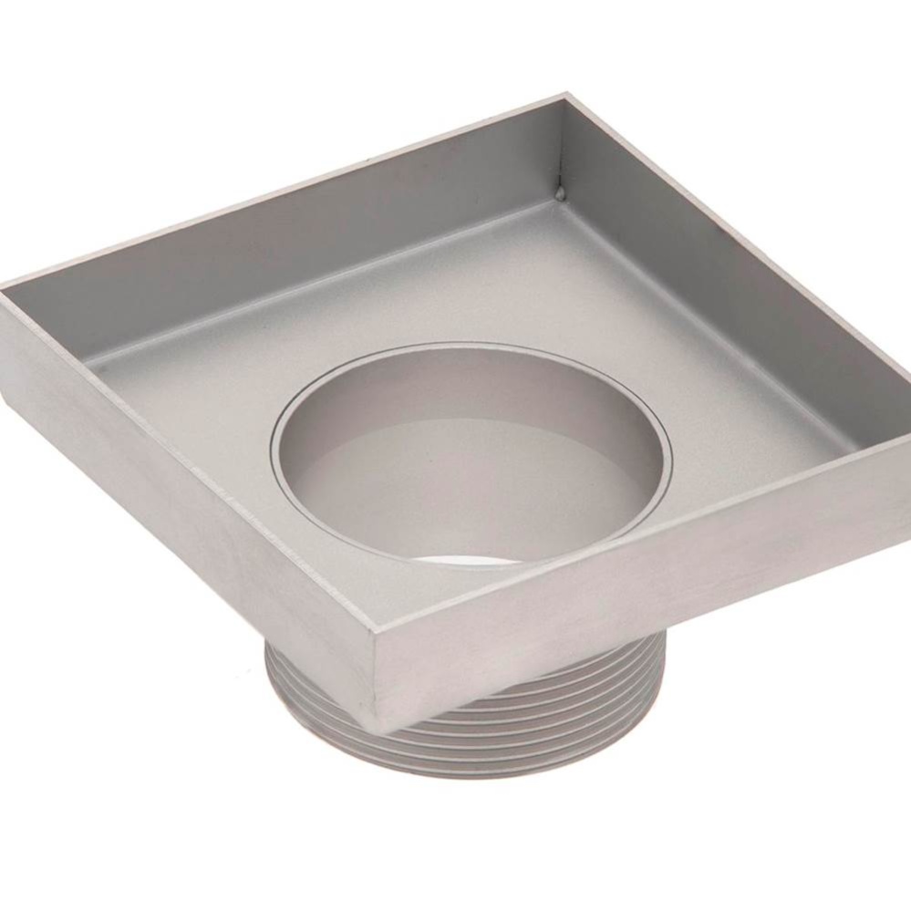 4'' x 4'' Stainless Steel 2” Throat only for TD 4 series in Satin Stainless