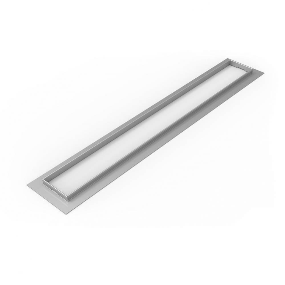 42'' Length x 1/2'' Height Clamping Collar in Polished Stainless for Universal