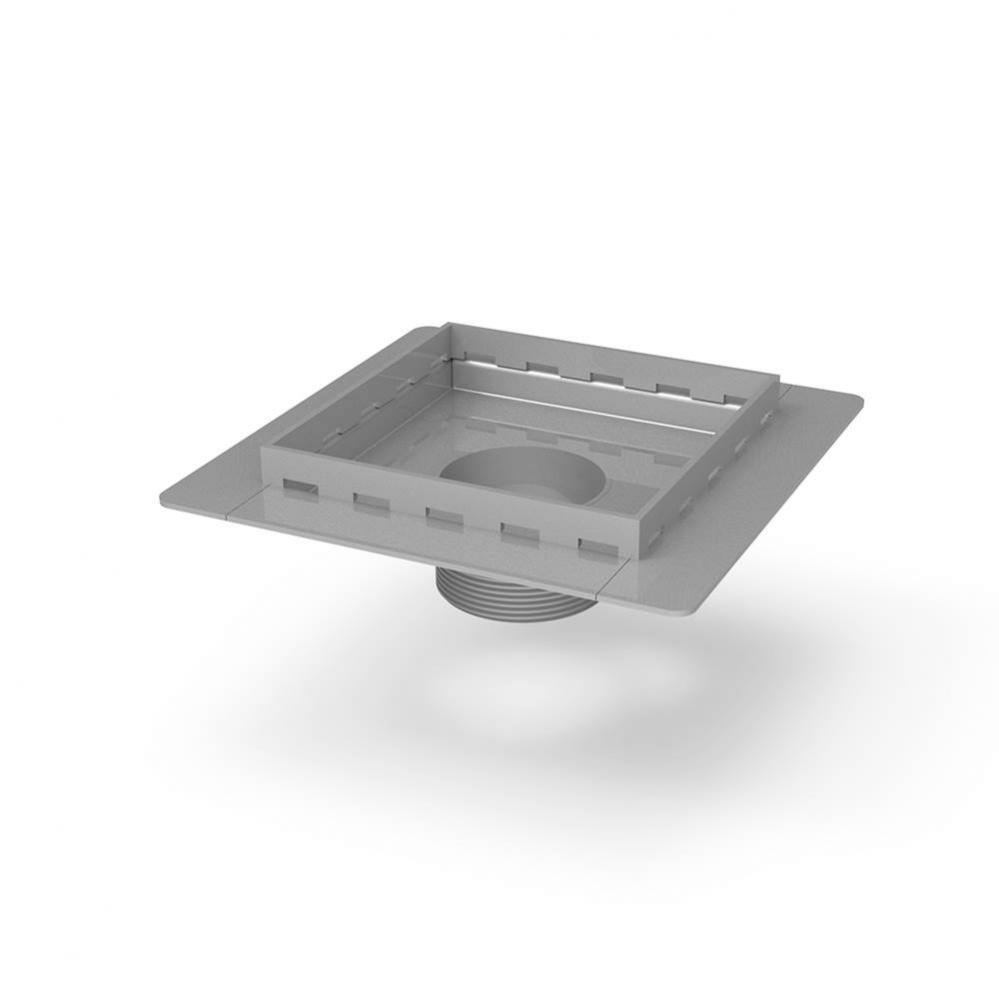 5'' x 5'' Stainless Steel 2” Throat only for TDLF 5 Series in Satin Stainles