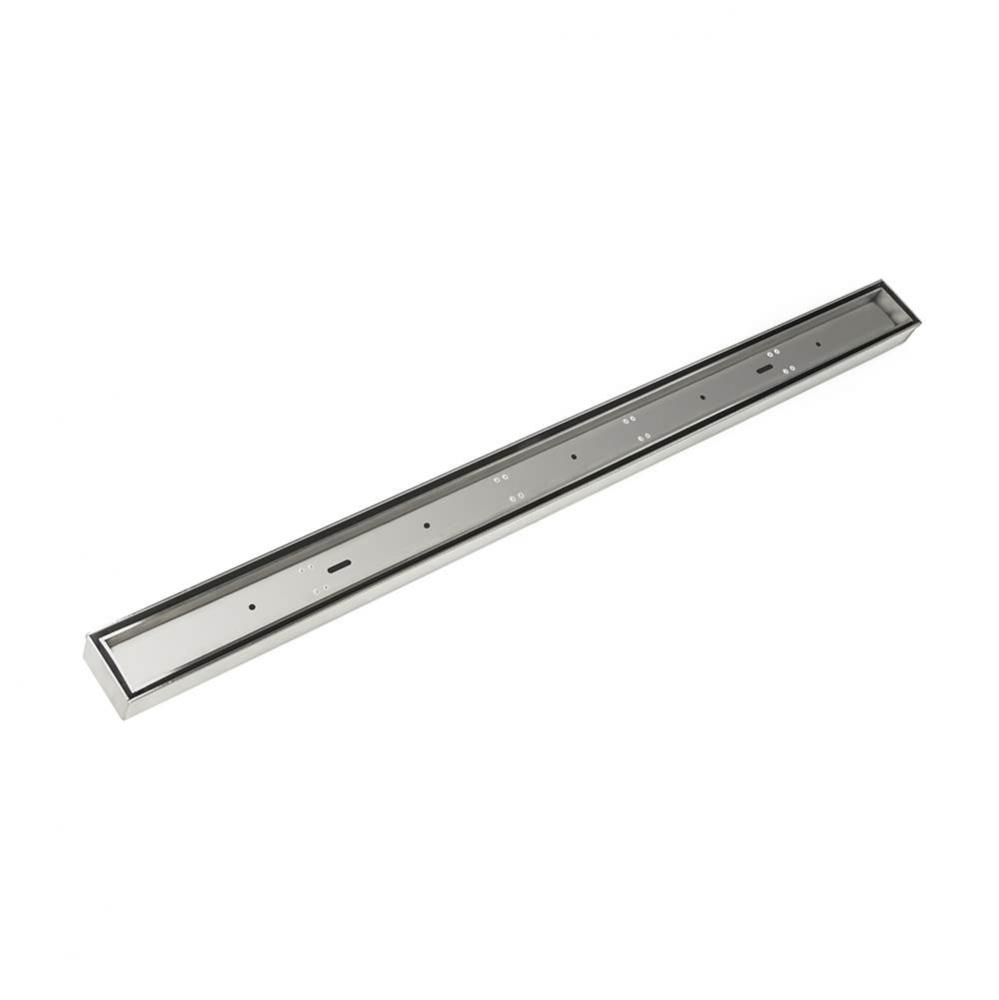 48'' FX Series Complete Kit with Tile Insert Frame in Satin Stainless