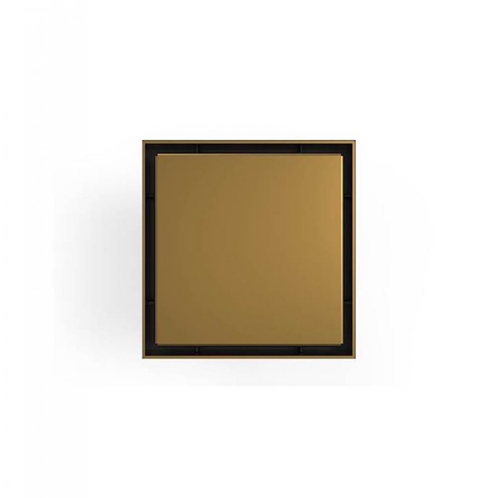 5'' x 5'' LSD 5 Solid Style Complete Kit in Satin Bronze with PVC Drain Body,