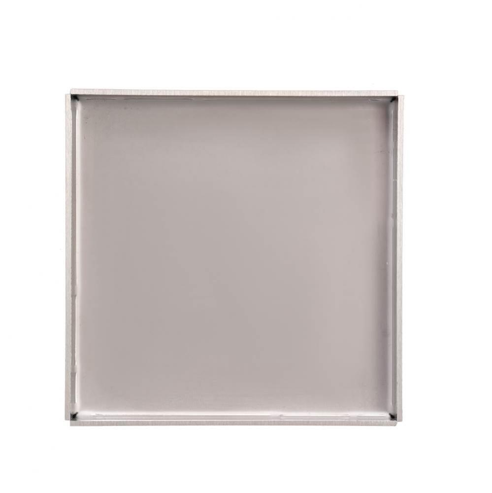 5''x5'' LT5 Tile Drain Top Plate in Satin Stainless