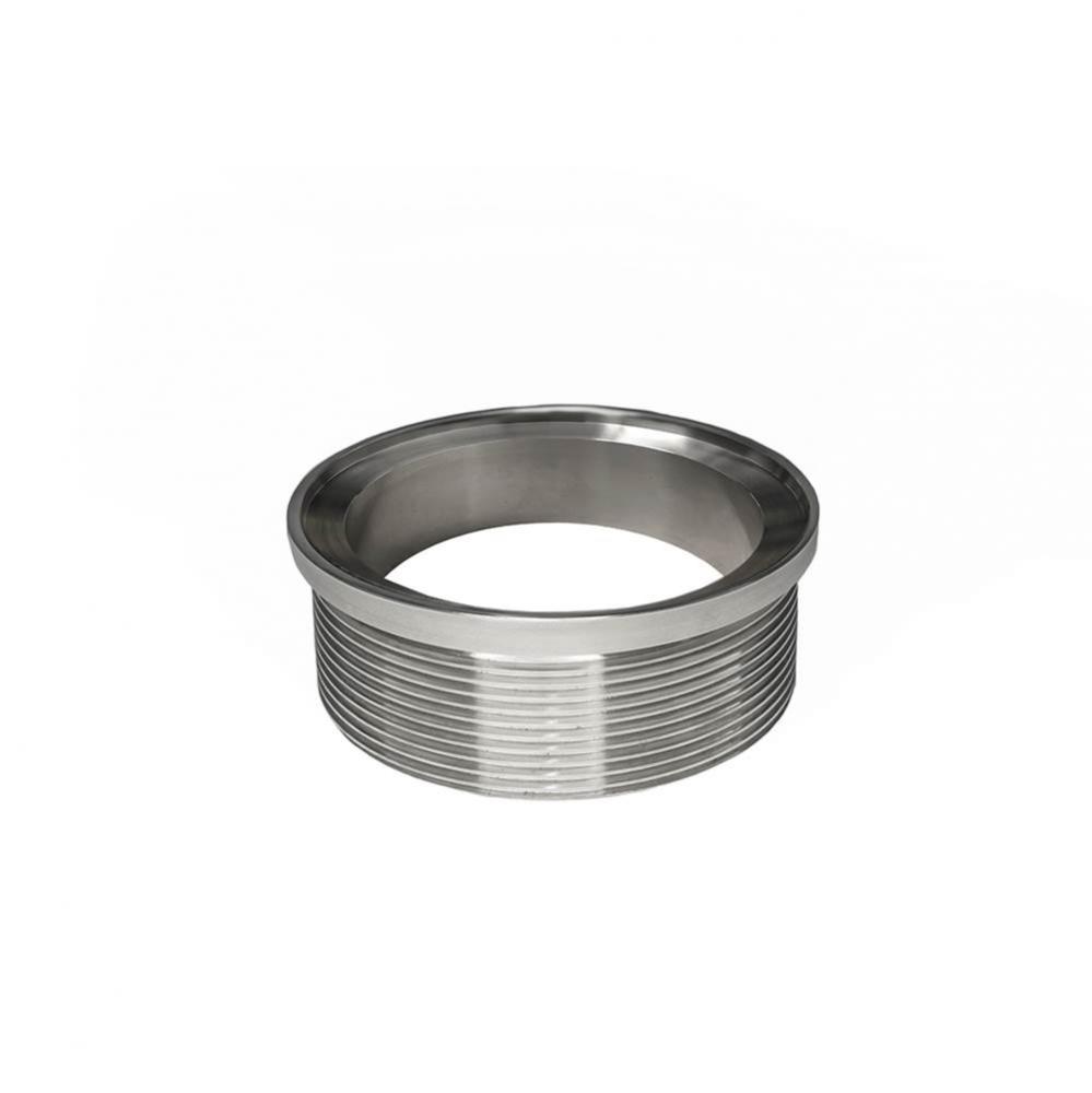 5'' x 5'' Stainless Steel 4” Throat only in Satin Stainless
