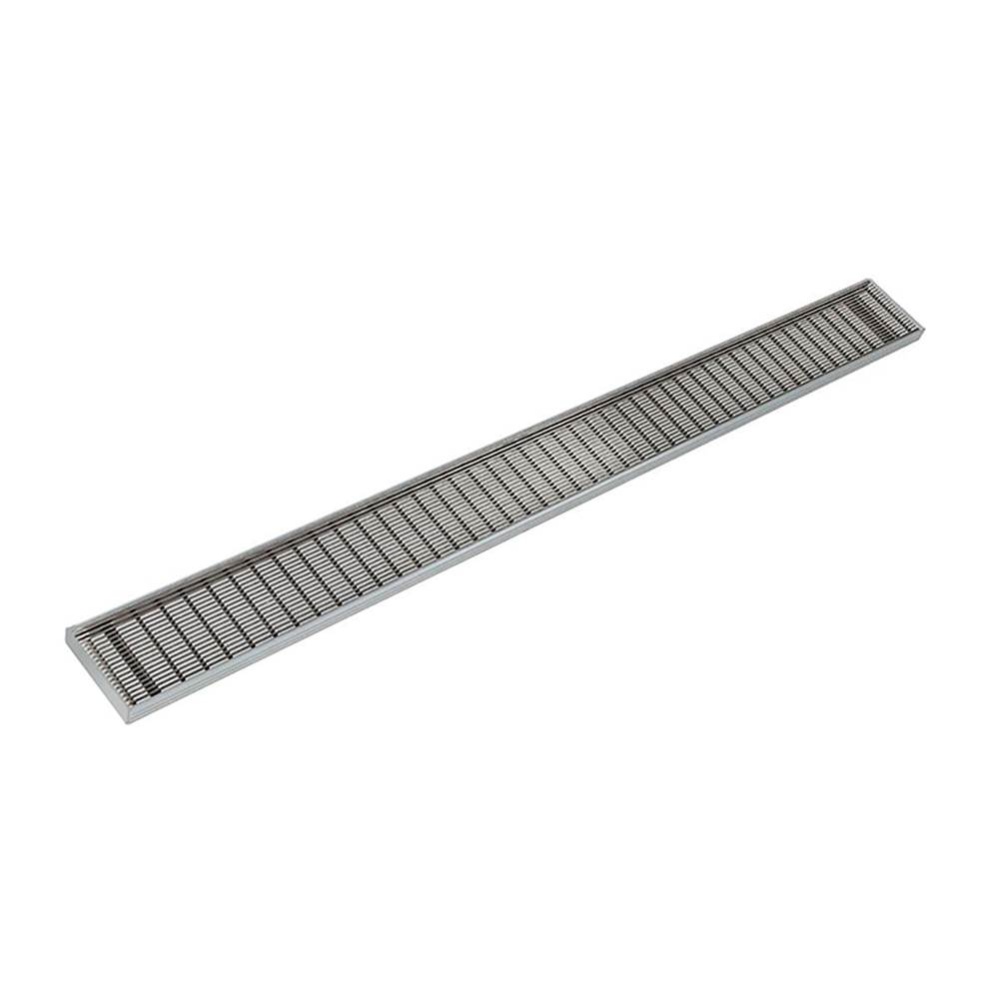 48'' S-PVC Series Complete Kit with 4'' Wedge Wire Grate in Satin Stainless