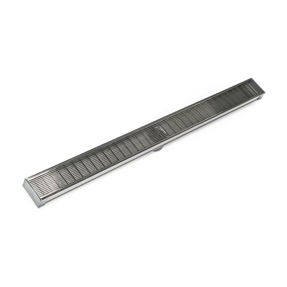 60'' S-PVC Series Low Profile Complete Kit with 2 1/2'' Wedge Wire Grate in Sa