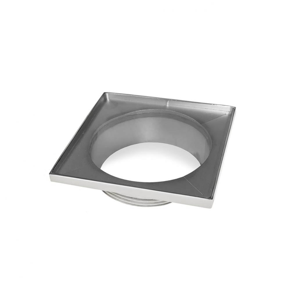 5'' x 5'' Stainless Steel 4” Throat only in Satin Stainless