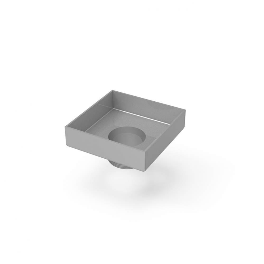 5'' x 5'' Stainless Steel 2” Throat only for TD 5 Series in Satin Stainless